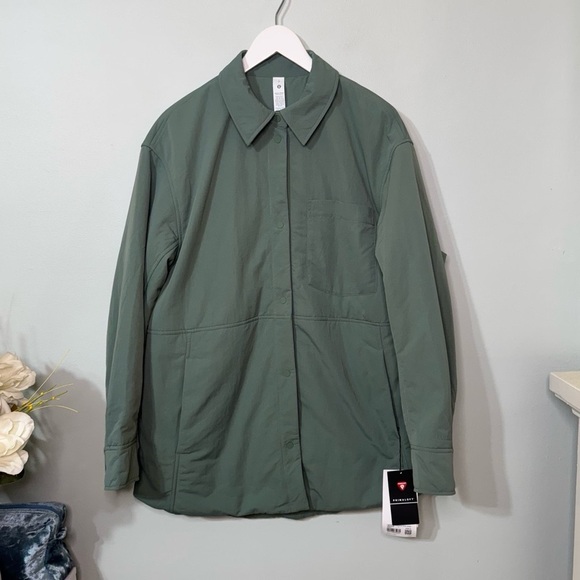 Lululemon Lightweight Insulated Shirt Jacket Grey Eucalyptus Size Large NWT - Picture 3 of 13